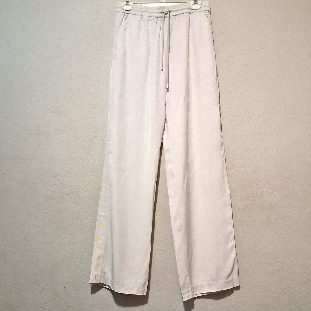 ATM Anthony Thomas Melillo Women Wide Leg Drawstring Pant Ivory SzM Office - Picture 1 of 14